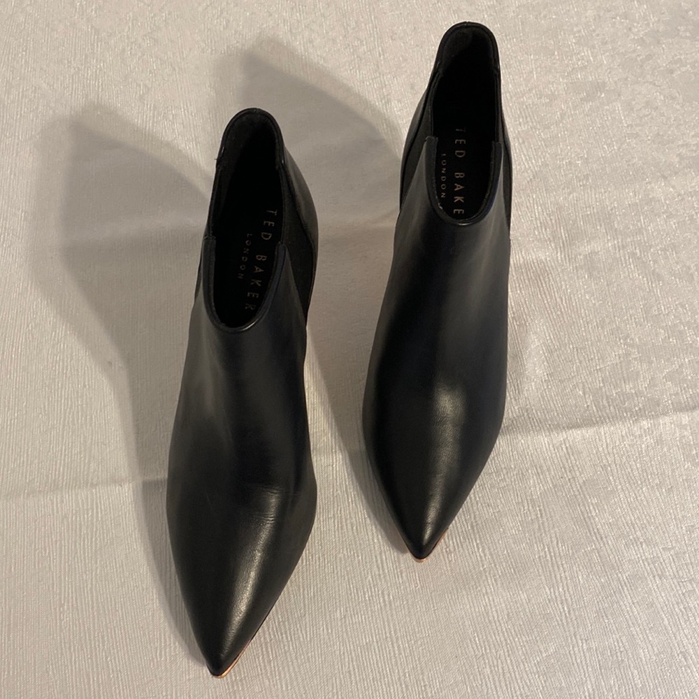 Ted Baker black leather booties